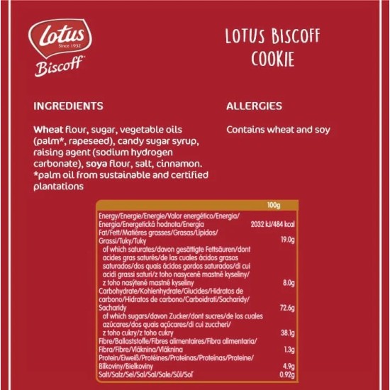 Lotus Biscoff Caramelised Biscuits - Wrapped (50)