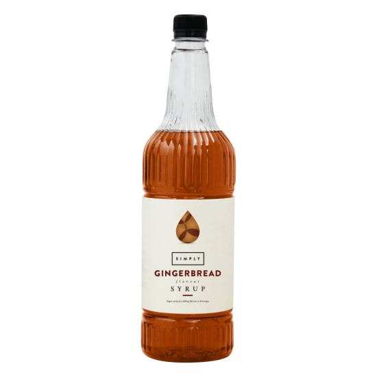 Coffee syrup - IBC Simply Gingerbread Syrup (1LTR) - Vegan, Nut-Free & Halal Certified